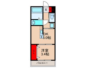 REGIES近大SouthⅡの物件間取画像